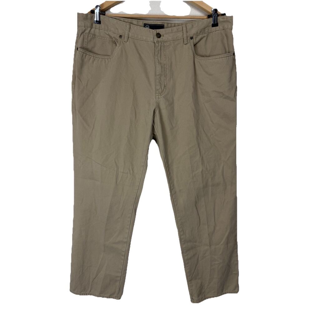 Weatherproof Men's Khaki Pants 40x32‎ Straight Leg Work Casual Outdoors